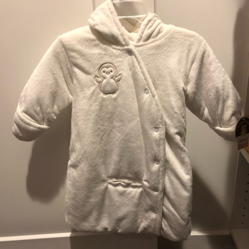 Carters newborn Fleece car seat suit